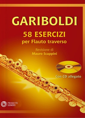 Gariboldi 58 esercizi per flauto traverso + cd - audio