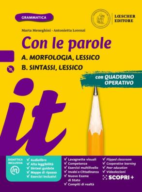 Con le parole edizione gialla  + prove d'ingresso + scrivere senza errori + grammatica + verso l'esame di stato + 2 dvd a + b