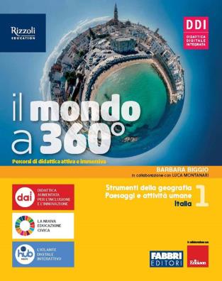 Mondo a 360 senza regioni con atlante + fascicolo fare geografia 1