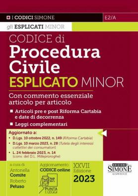 Codice di procedura civile esplicato ediz. minor  +  contenuto digitale
