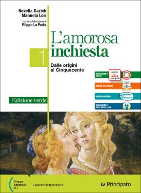 Amorosa inchiesta edizione verde light  + antologia della commedia + direzione invalsi + dal testo alla parola + piacere di leggere + fu mattia pascal 1a