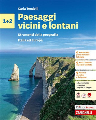 Paesaggi vicini e lontani strumenti della geografia. italia ed europa 1 + 2