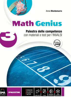 Math genius edizione tematica algebra + geometria + palestra competenze + dvdrom 3